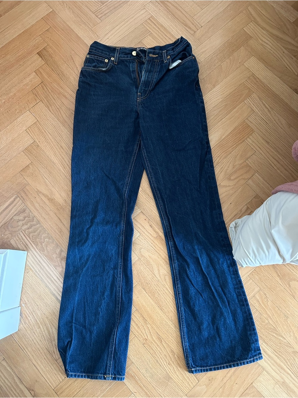 Jacquemus le de Nîmes Women's Dark Blue Straight-Leg Jeans